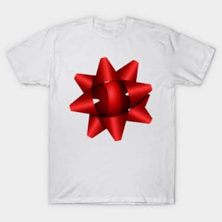 Big Red Christmas Bow T-Shirt